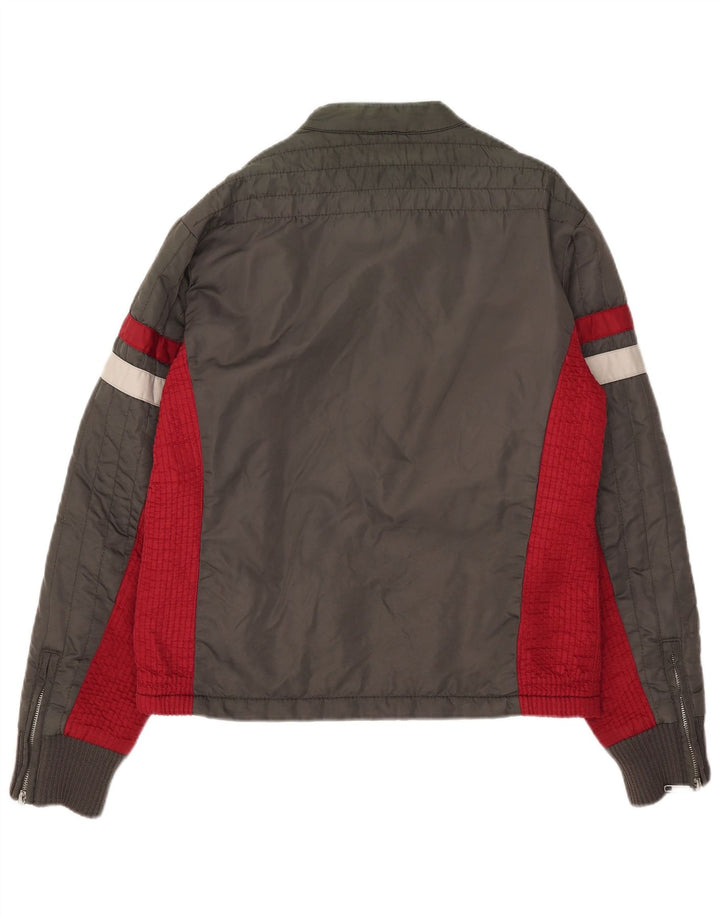 Energie Herren Bomberjacke UK 40 Large Grau Colourblock