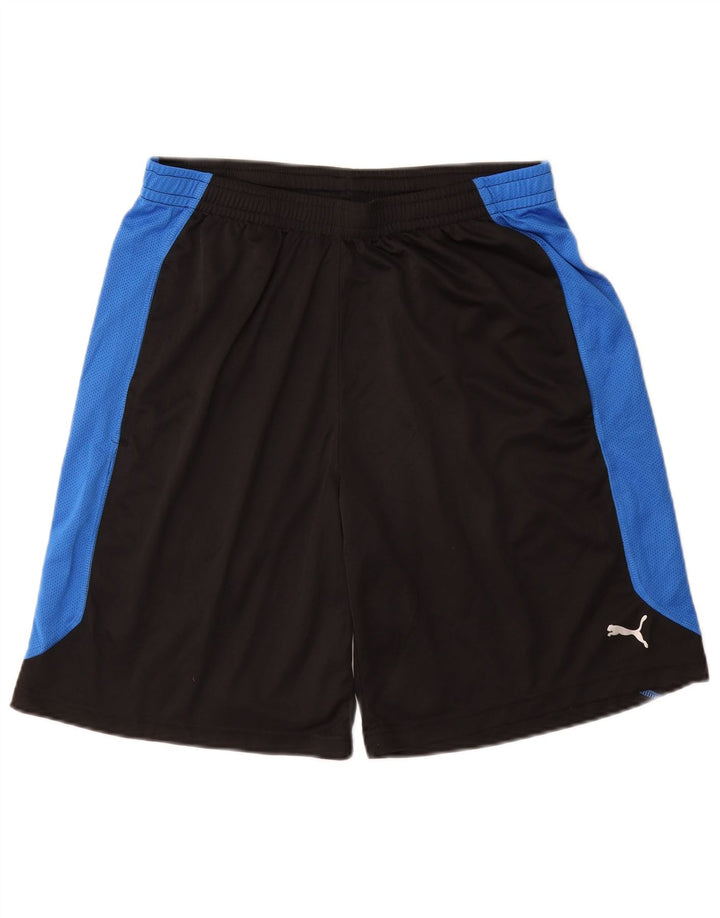 PUMA Herren Sportshorts Mittelschwarzes Colourblock-Polyester