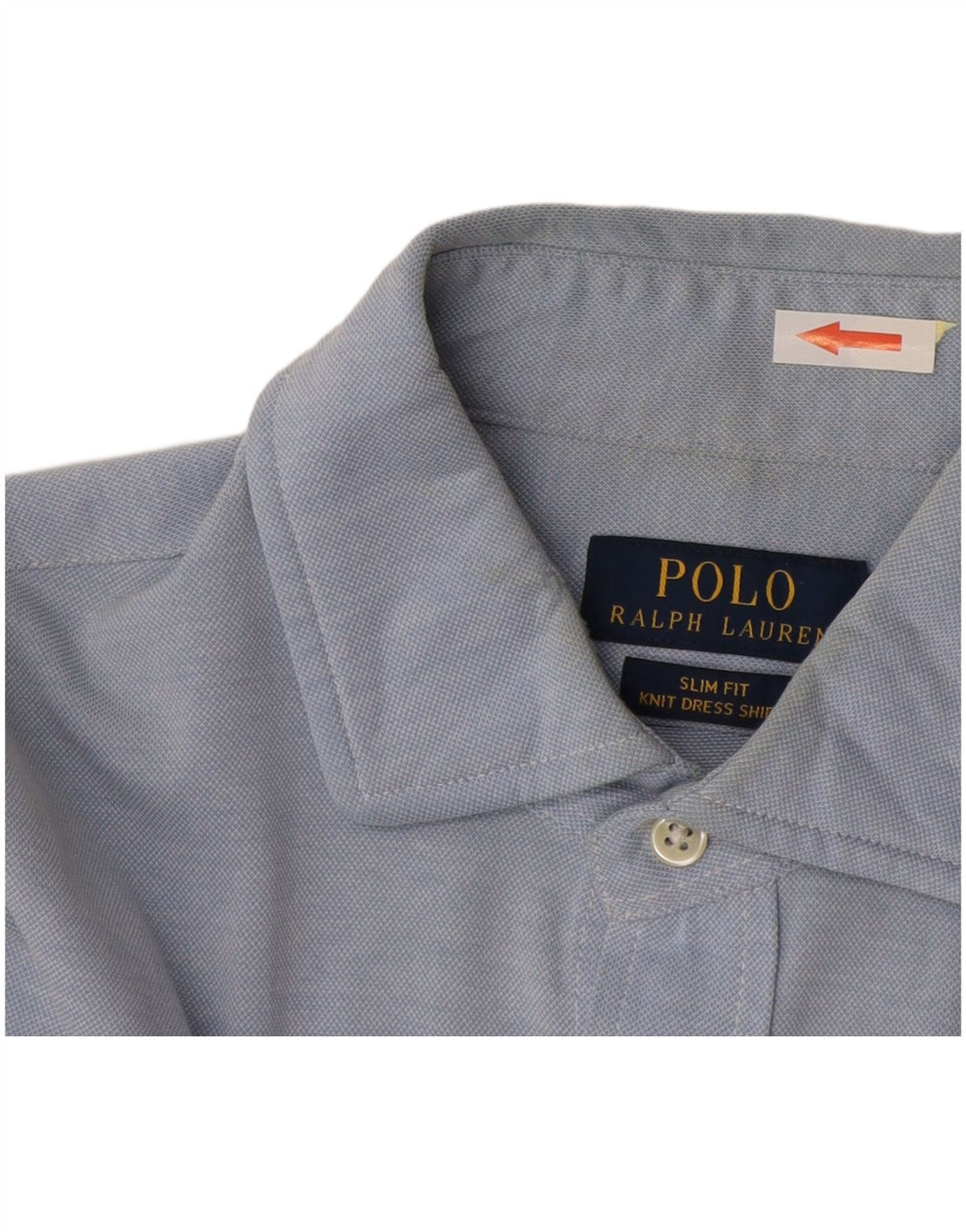 Ralph Lauren Herren-Slim-Fit-Hemd aus mittelblauer Baumwolle