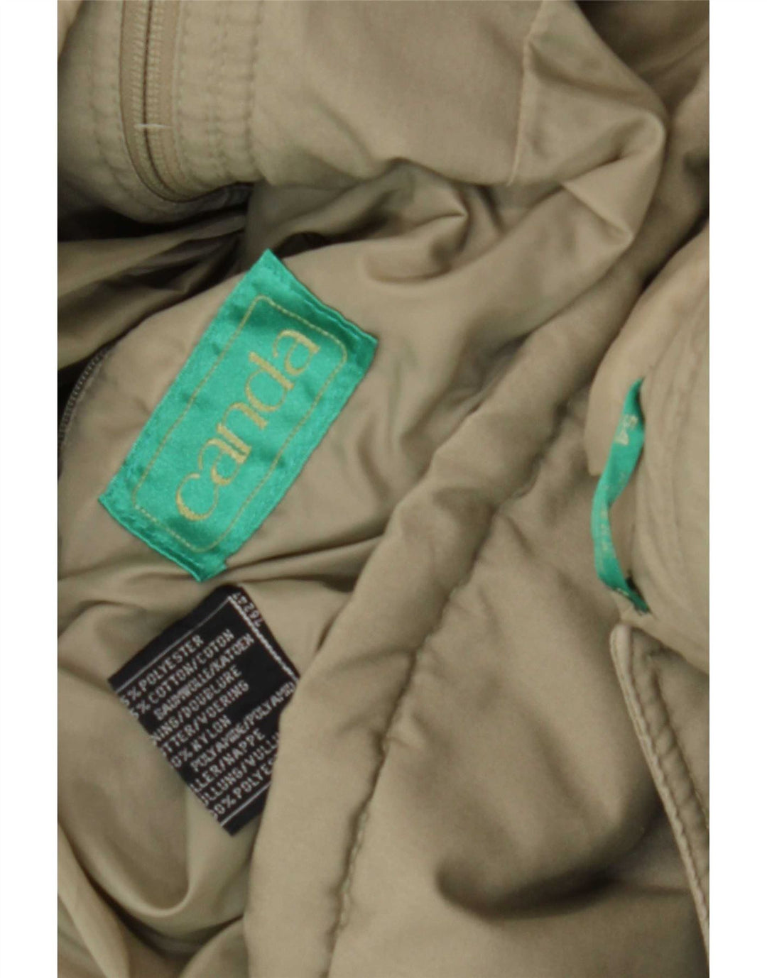 Canda Herren Wattierte Jacke IT 54 2XL Khaki Polyester