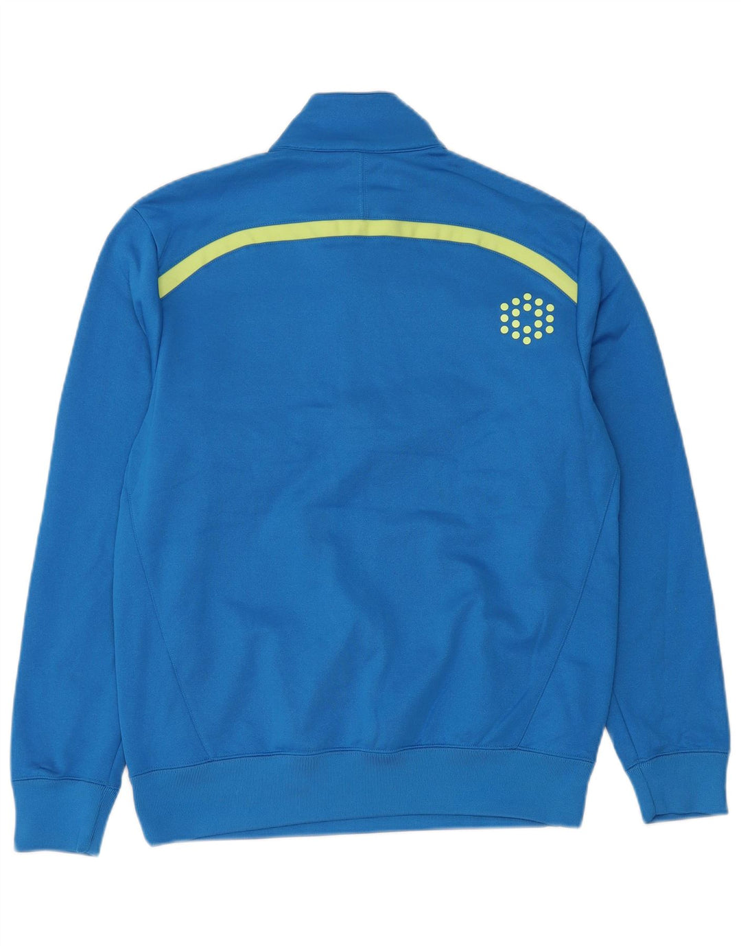 PUMA Herren-Sweatshirt mit Reißverschluss am Hals, Mittelblaues Polyester