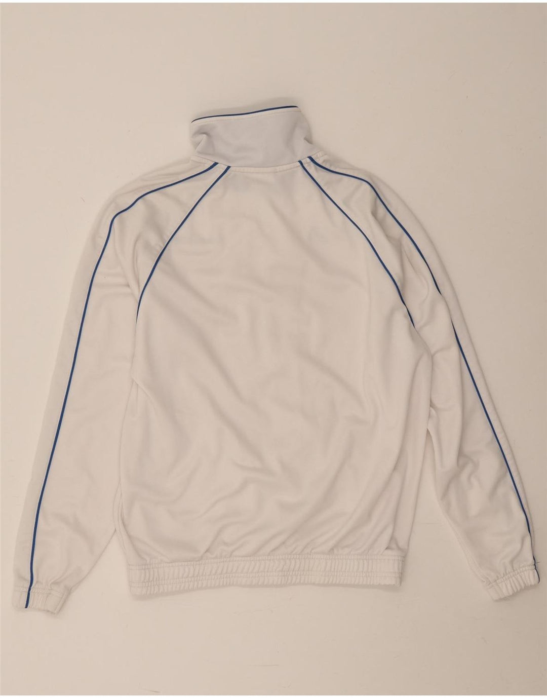 Asics Herren-Trainingsanzug-Oberteil, Jacke, Größe S, Weiß, Polyester