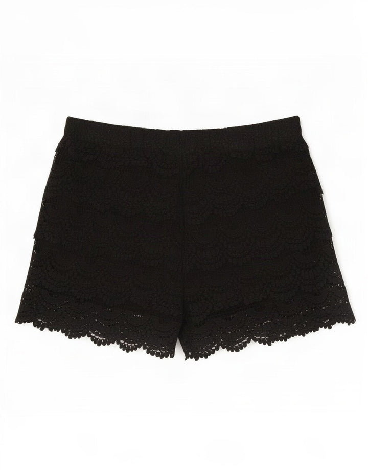 Zara Damen Casual Shorts Small W26 Schwarz