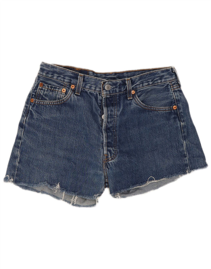 Levi's Damen 501 Jeansshorts W30 mittelblaue Baumwolle
