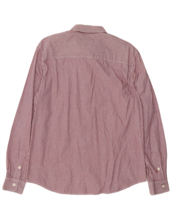WRANGLER Herren-Hemd, groß, rot gestreift, Baumwolle