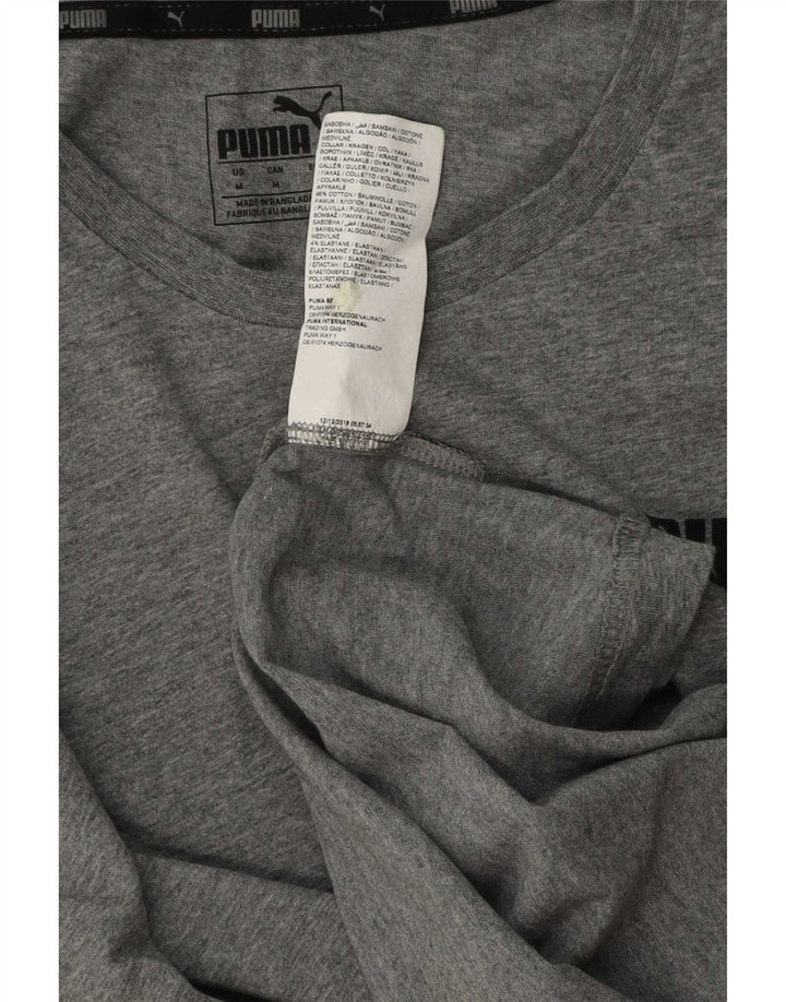 Puma Herren T-Shirt Top mittelgraue Baumwolle