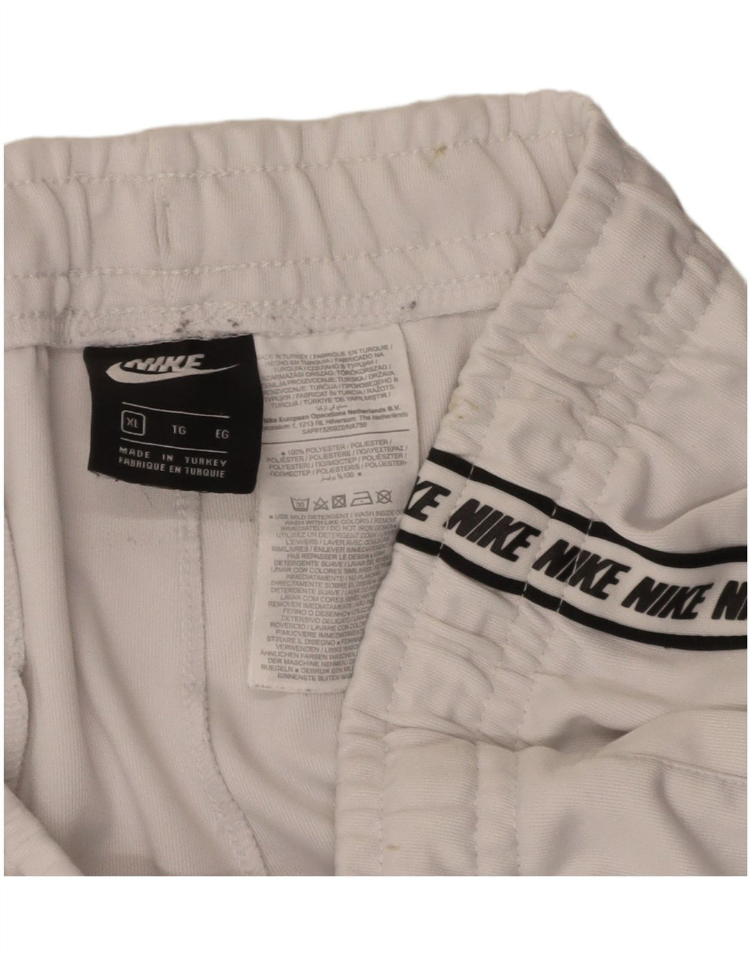 NIKE Mens Graphic Sport Shorts XL White Polyester