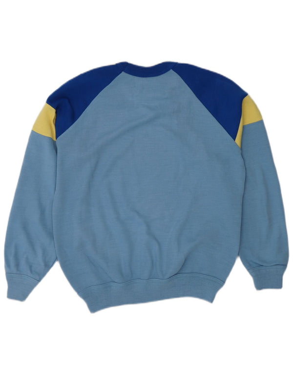 ROBY Damen-Sweatshirt-Pullover IT 44 Mittelblauer Farbblock