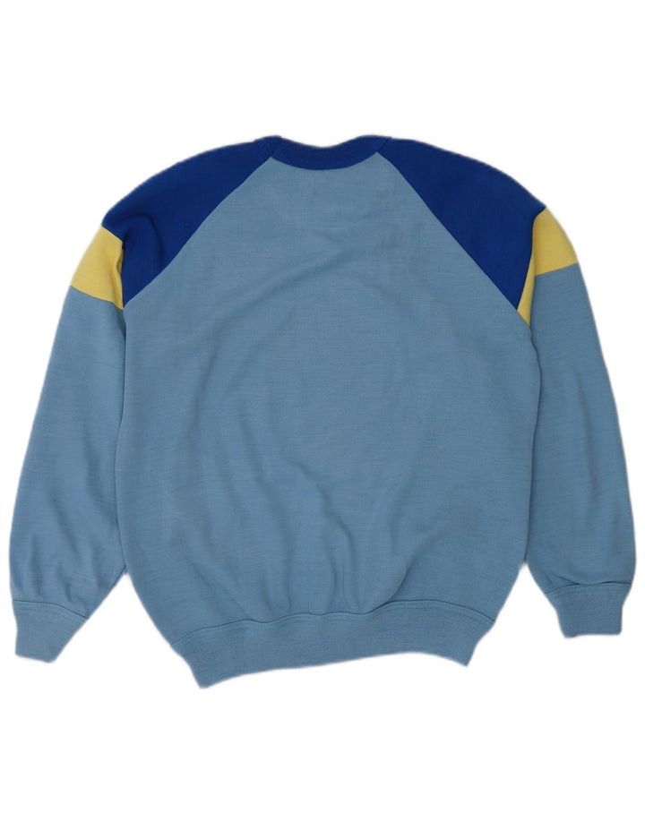 ROBY Damen-Sweatshirt-Pullover IT 44 Mittelblauer Farbblock
