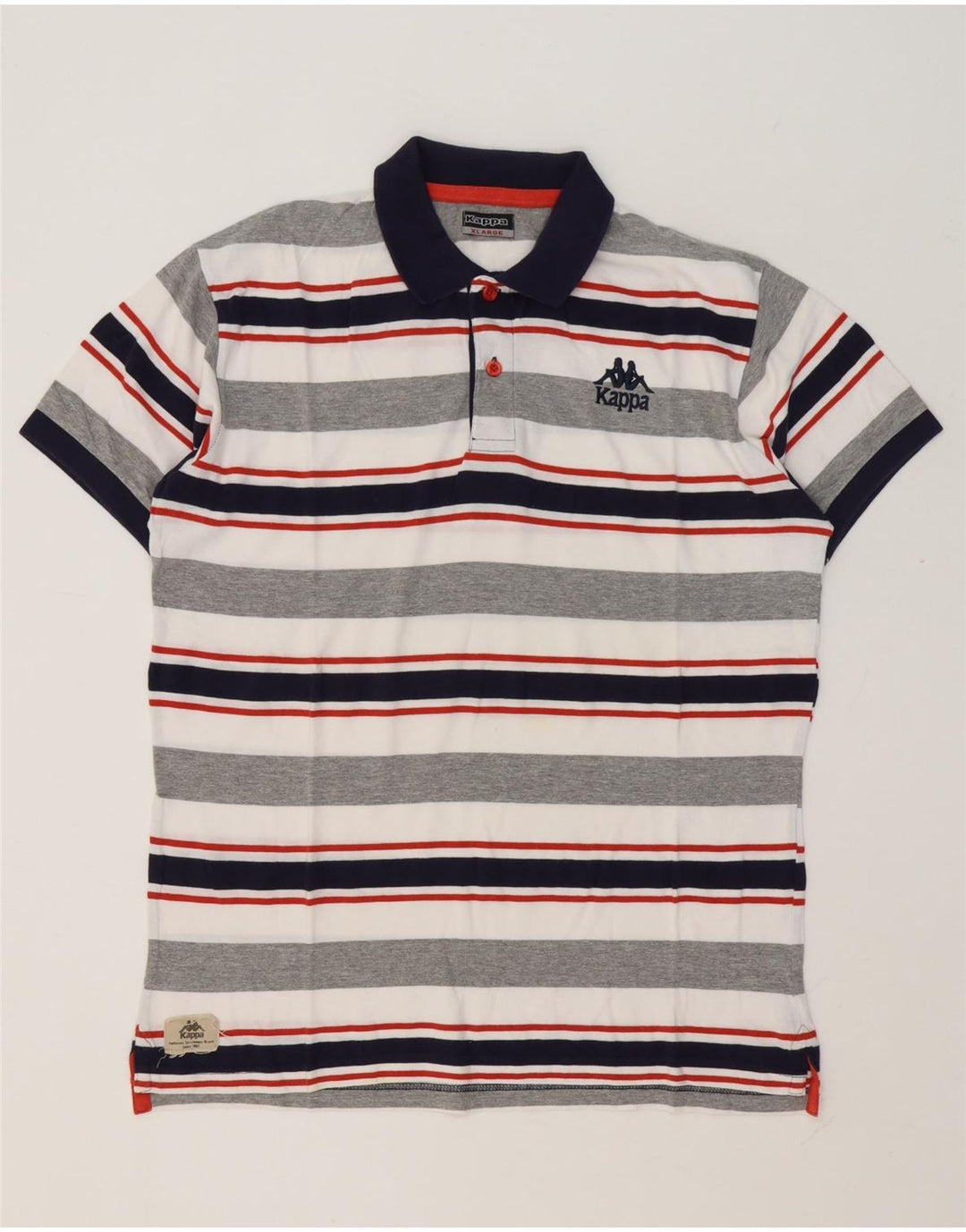 Kappa Herren Poloshirt XL Mehrfarbig gestreift