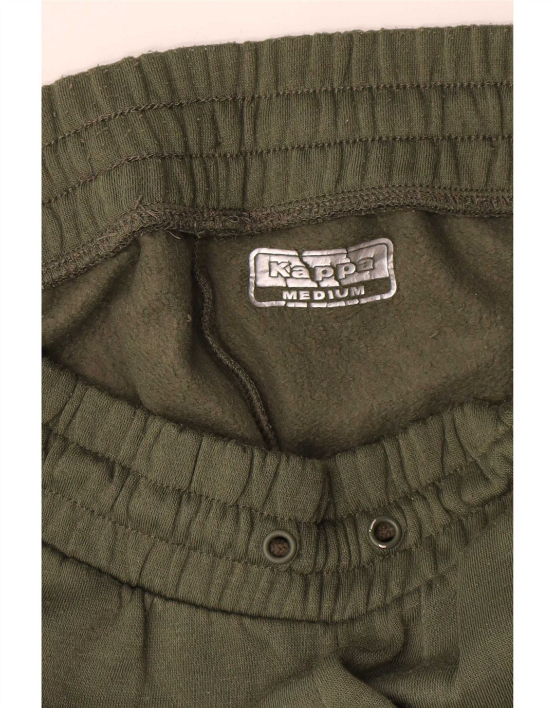 Kappa Herren-Trainingshose mit grafischem Muster, mittlere Khaki-Baumwolle