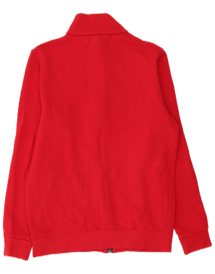 Kappa Herren-Trainingsjacke, Mittelrot, Farbblock-Baumwolle