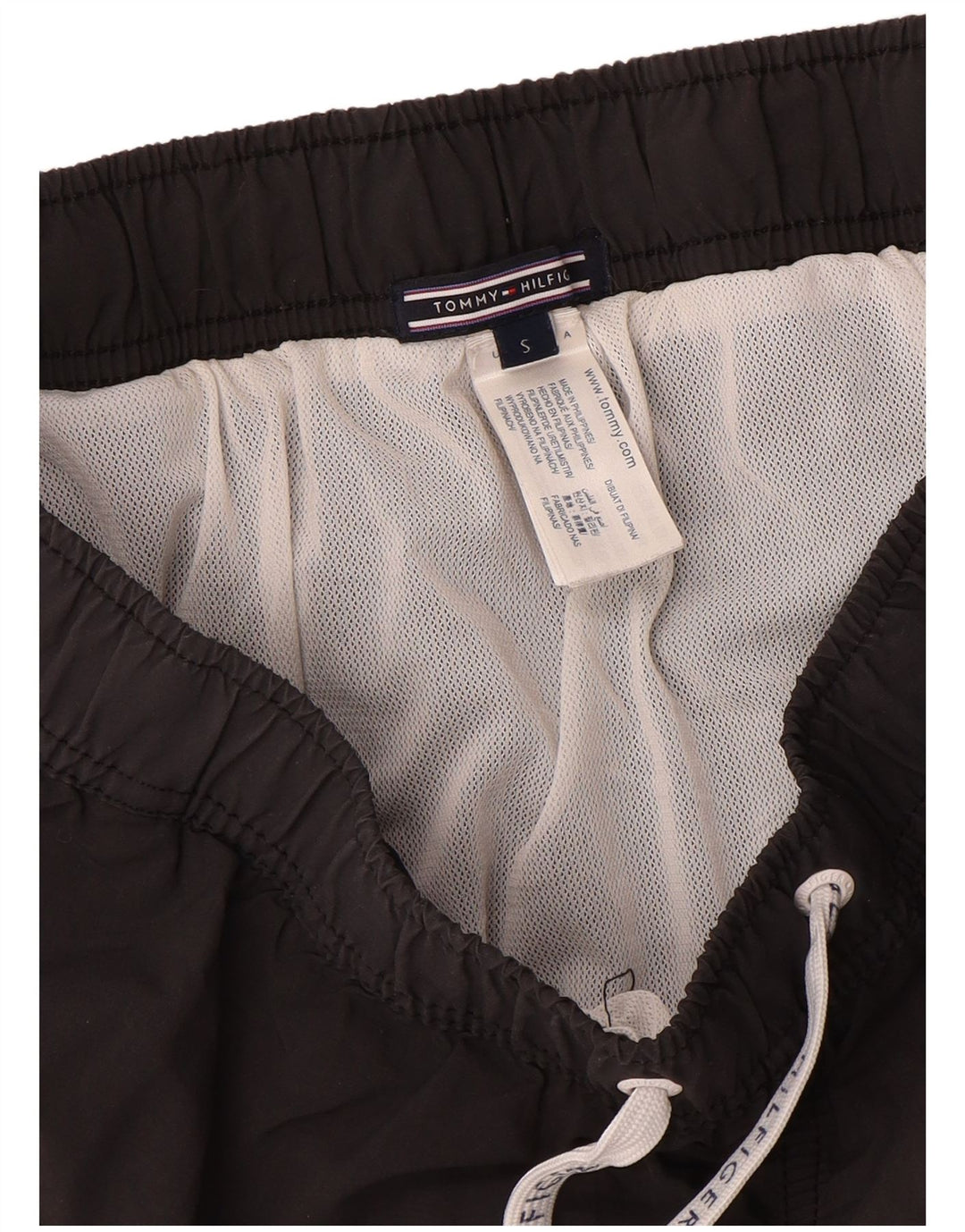 Tommy Hilfiger Herren-Badeshorts, klein, Grau, Colourblock-Polyamid