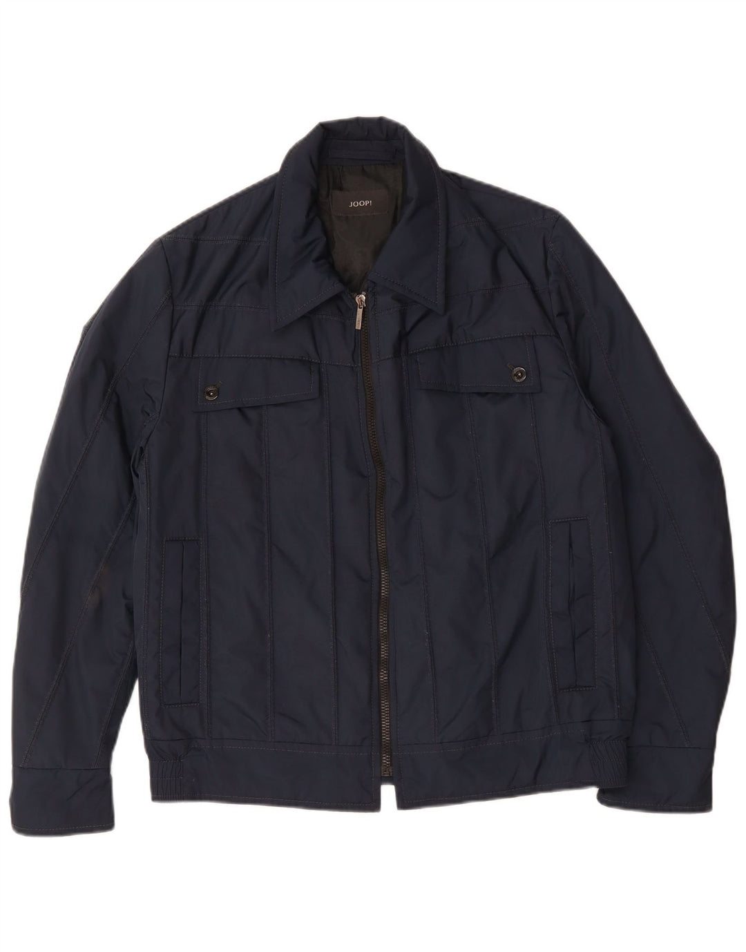 Joop Herren Bomberjacke UK 40 Large Marineblau Polyester