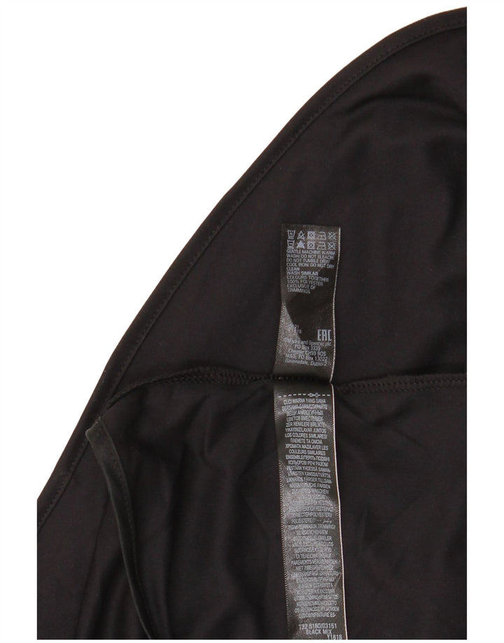 Marks & Spencer Damen Slip Dress UK 18 XL Schwarz Polyester