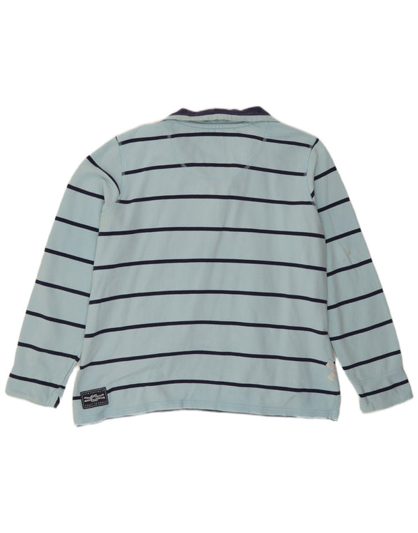 Crew Clothing Damen-Sweatshirt mit Reißverschluss, Gr. 40, Größe L, blau gestreift