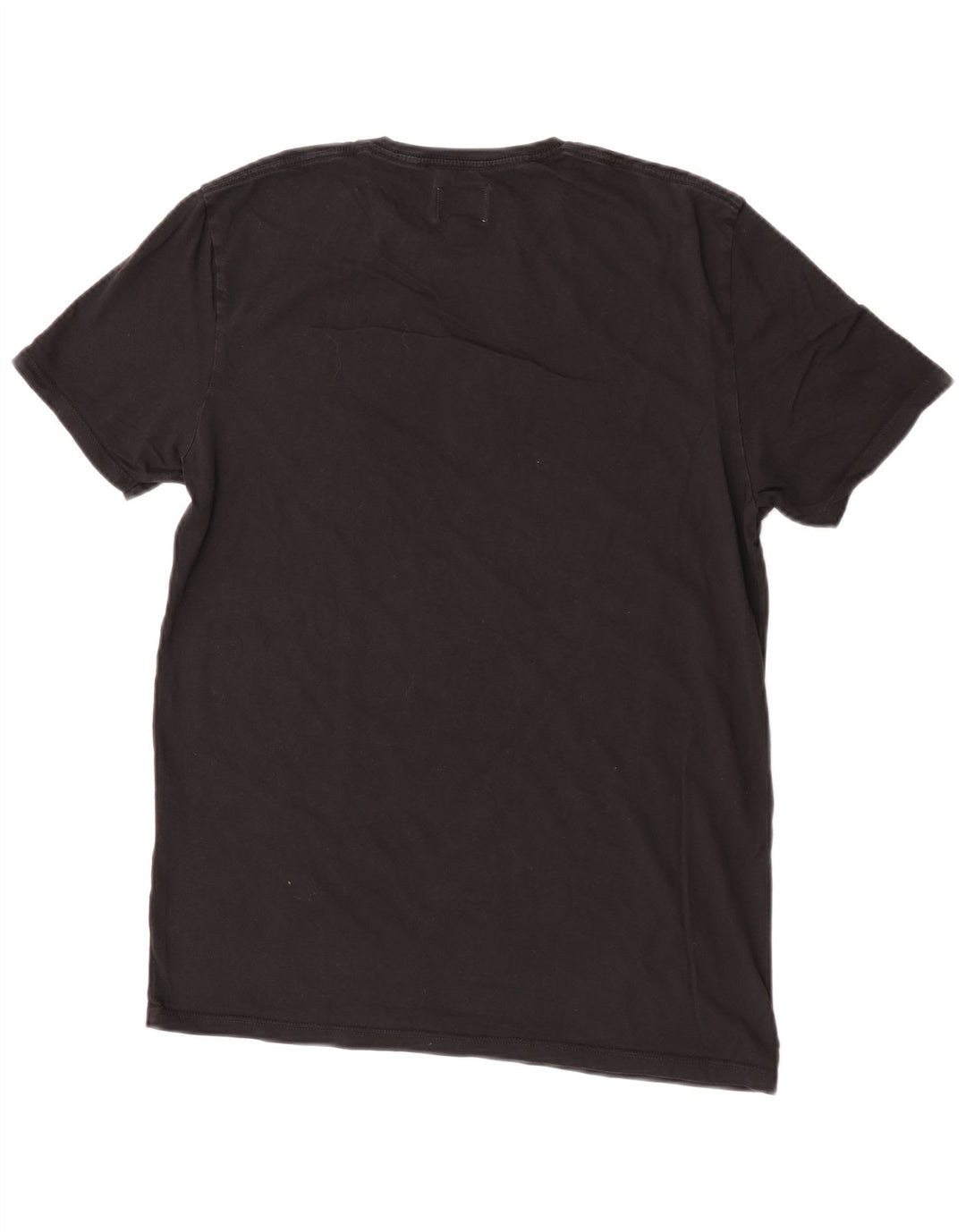 Levi's Damen T-Shirt Top UK 14 Large Schwarz Baumwolle