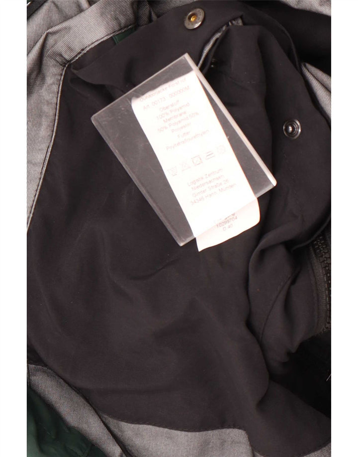 Vintage Herren Regenjacke mit Kapuze UK 40 Großes grünes Polyamid