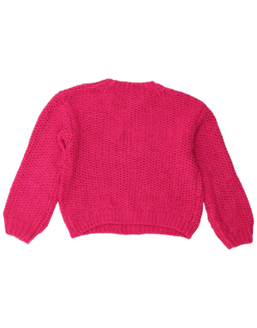 Zara Mädchen-Pullover mit Rundhalsausschnitt, 13–14 Jahre, rosa Polyester
