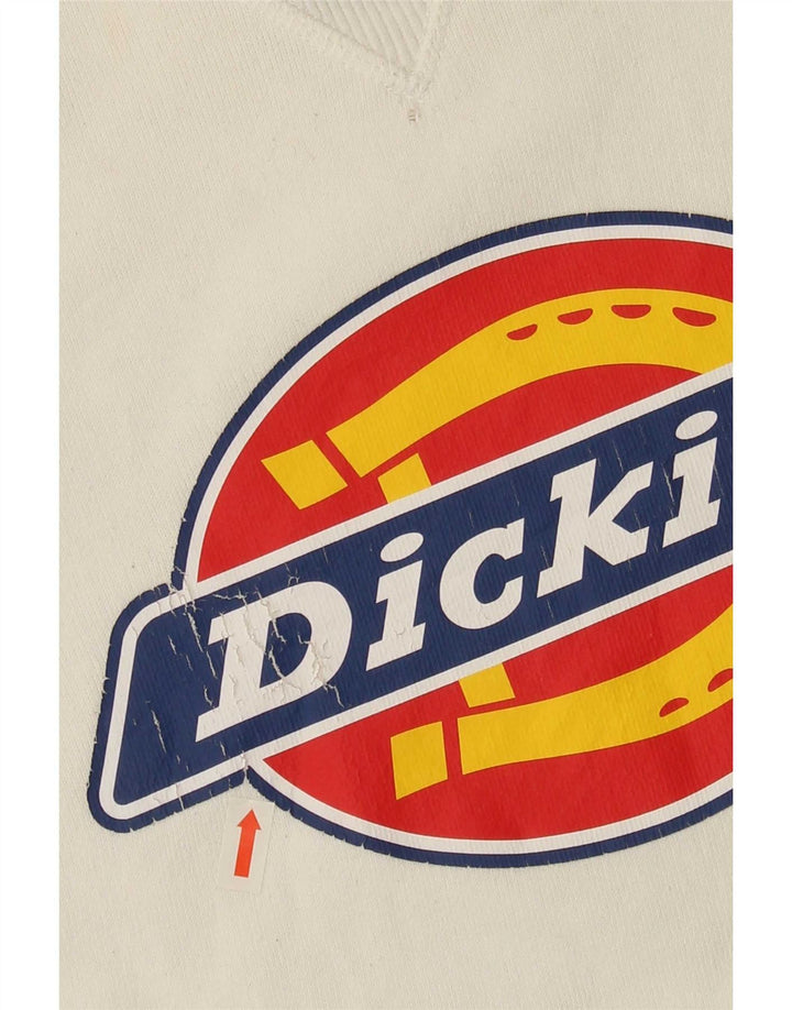 Dickies Herren-Sweatshirt mit Grafik, XS, weiße Baumwolle