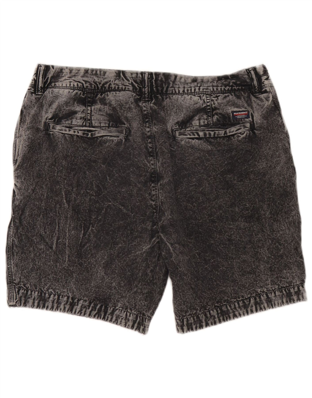 Superdry Herren-Jeansshorts W34 Large aus grauer Baumwolle