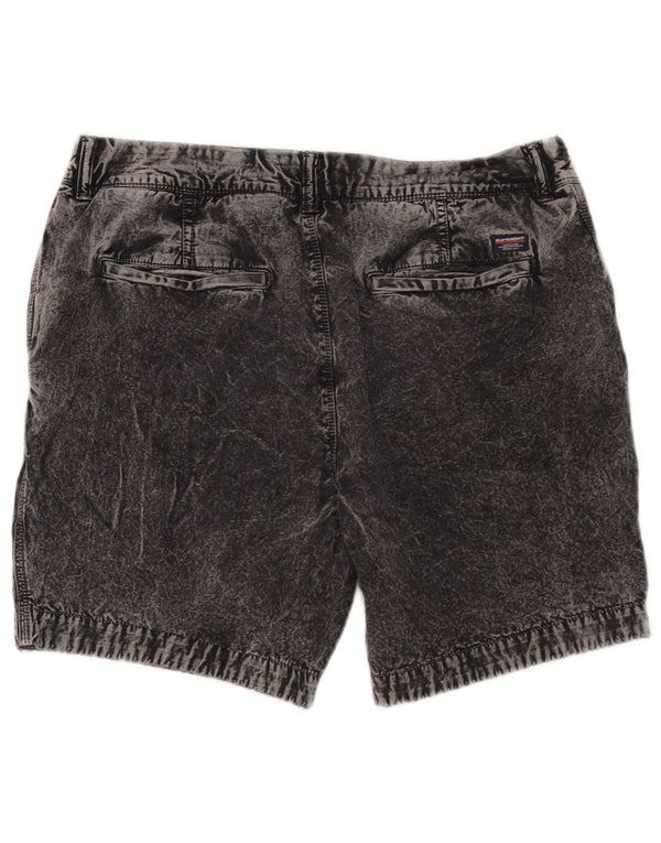 Superdry Herren-Jeansshorts W34 Large aus grauer Baumwolle