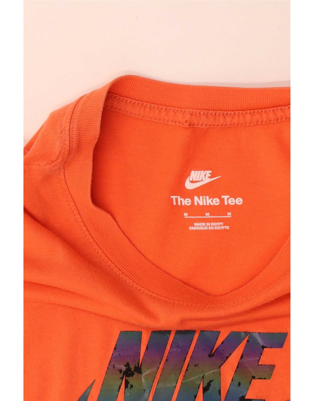 Nike Herren-T-Shirt mit Grafik, mittelorange Baumwolle