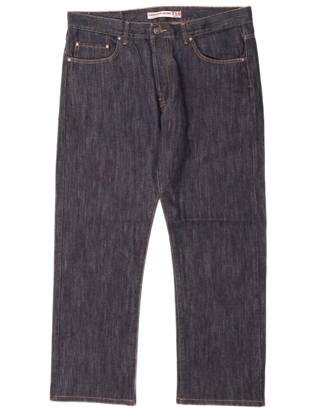 CARRERA Mens 710 Regular Straight Jeans W36 L30 Navy Blue Cotton