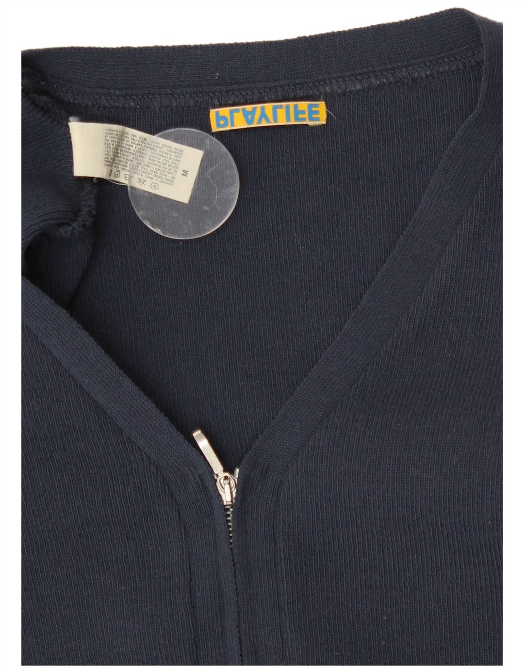 Playlife Damen Crop Cardigan Pullover UK 12 Medium Marineblau Polyamid