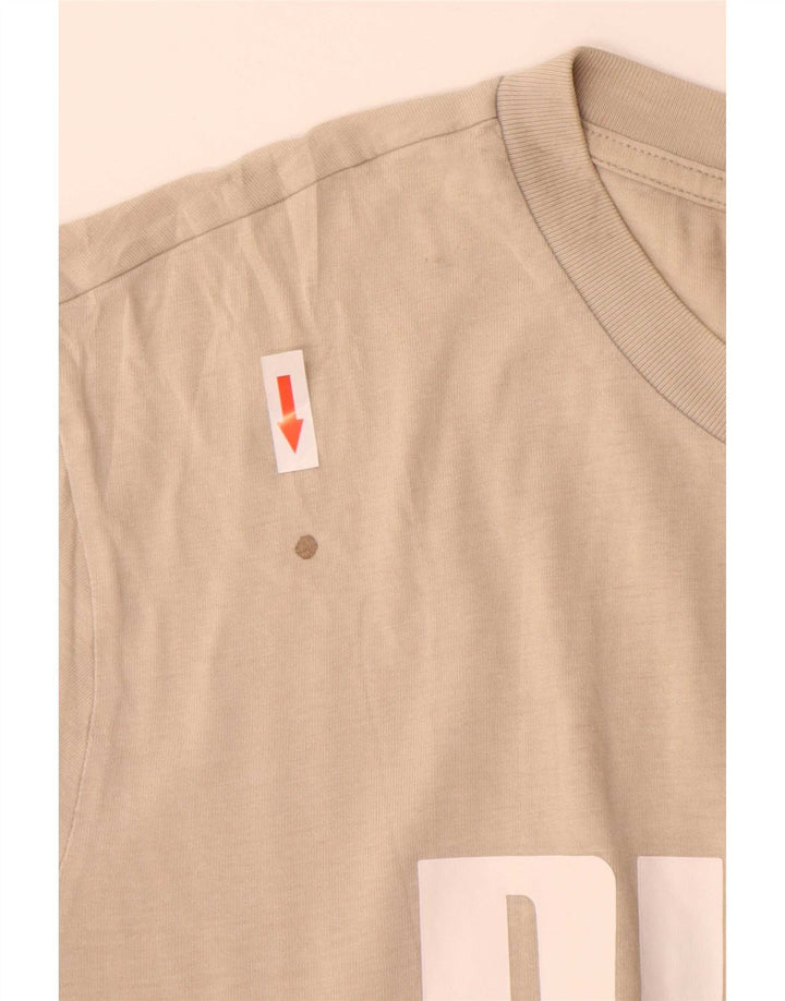Puma Herren Grafik T-Shirt Top XL Beige