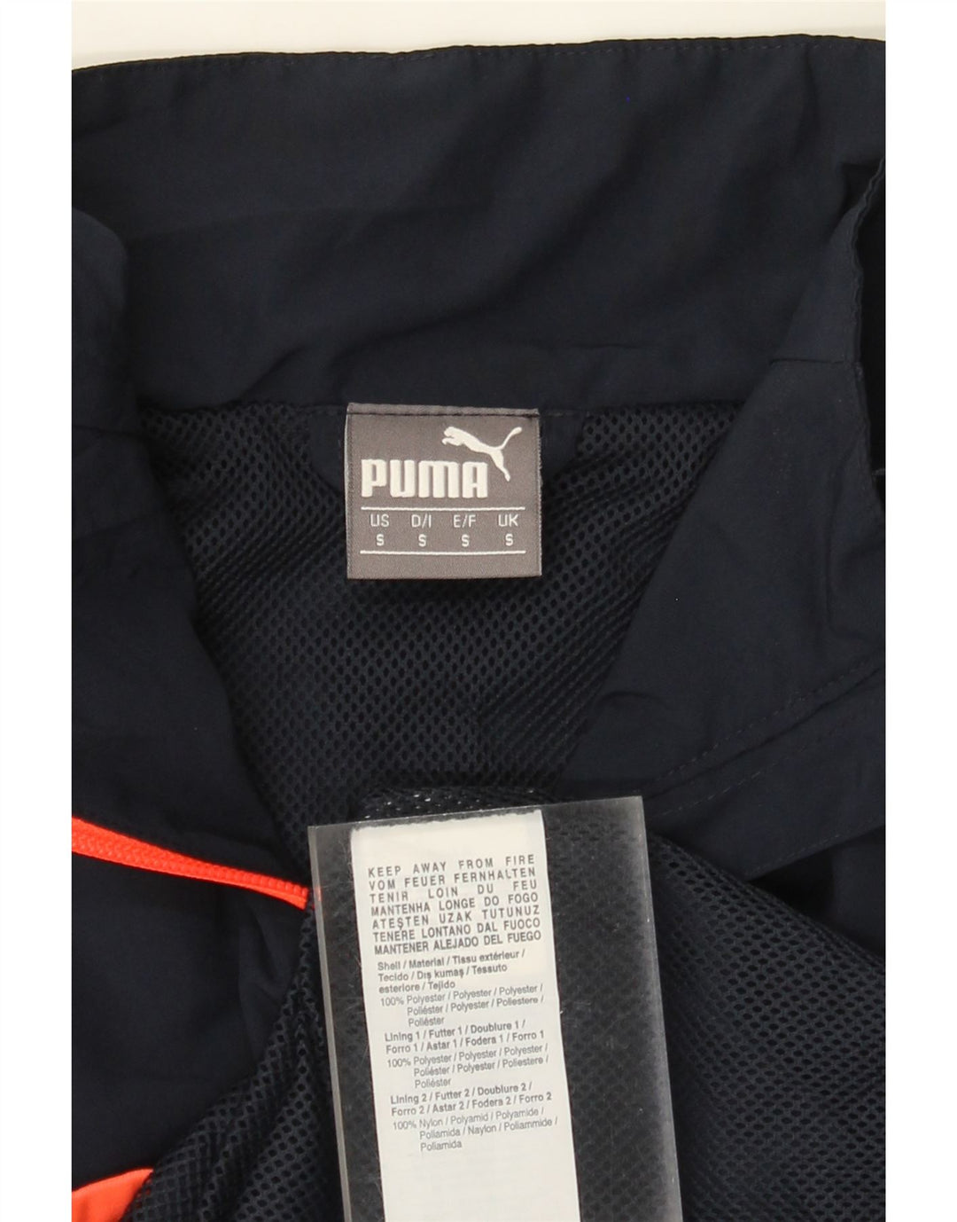 PUMA Herren-Trainingsanzug-Oberteil, Jacke, klein, marineblau, Polyester
