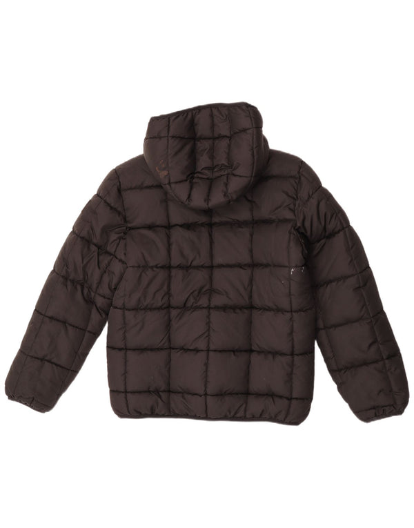 Jordan Jungen gepolsterte Jacke mit Kapuze, 13–14 Jahre, XL, schwarzes Polyester