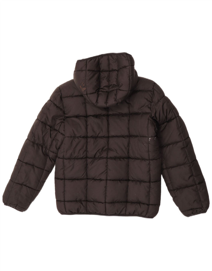 Jordan Jungen gepolsterte Jacke mit Kapuze, 13–14 Jahre, XL, schwarzes Polyester