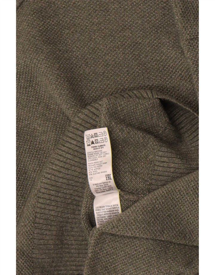 Marks & Spencer Rollkragenpullover für Damen, Gr. 10, Khaki