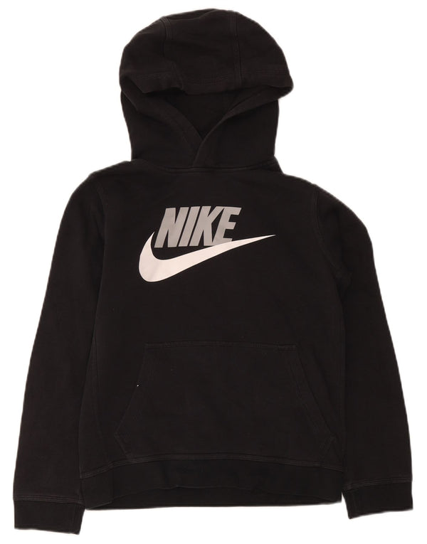 Nike Jungen Graphic Standard Fit Hoodie Pullover 12–13 Jahre große schwarze Baumwolle