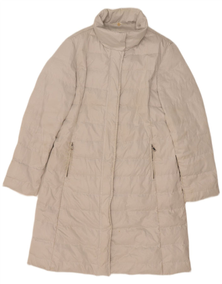 Marella Wattierter Damenmantel UK 12 Mittelweißes Polyester