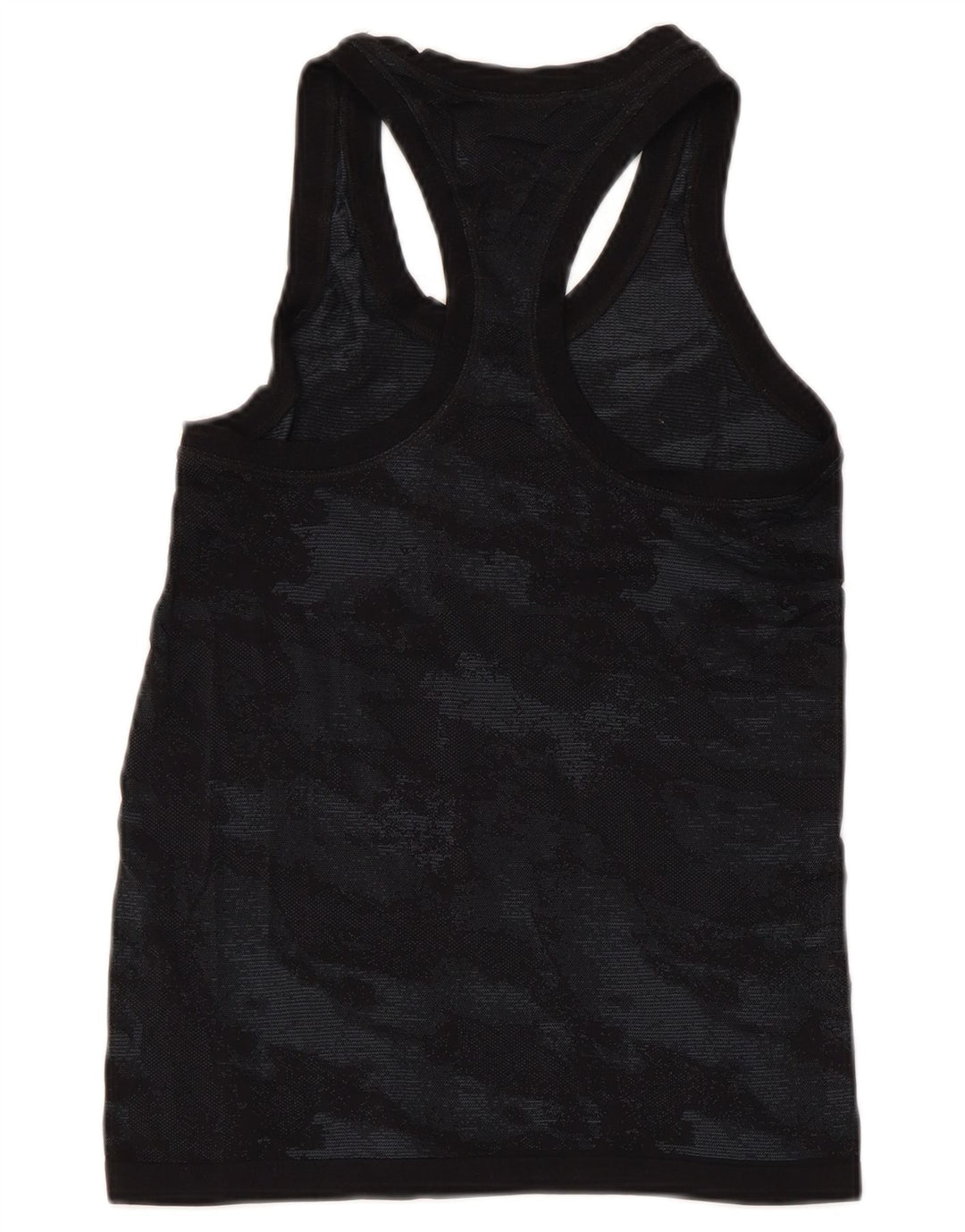 ATHLETA Damen Weste Top UK 8 Small Schwarz Camouflage Nylon