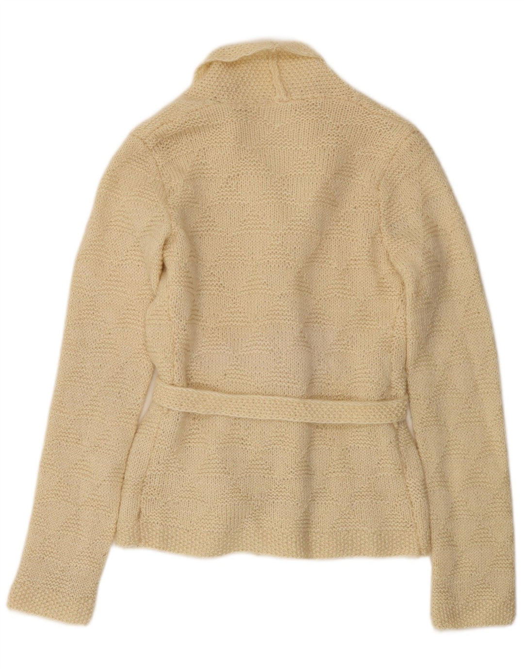 Vintage Damen Cardigan Pullover UK 14 Medium Beige