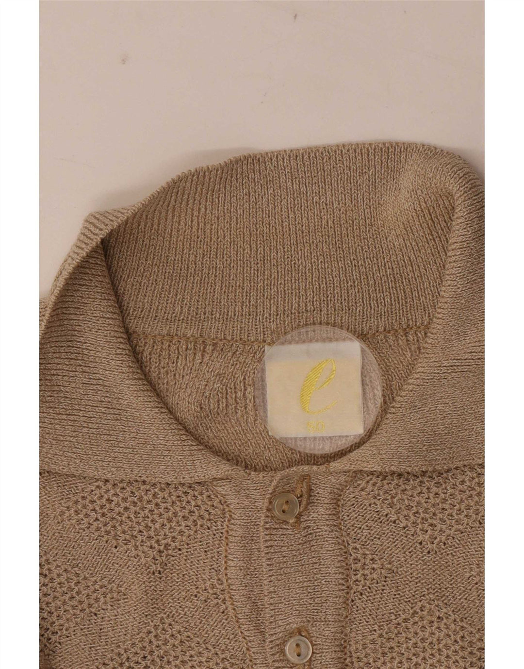 Vintage Herren Rollkragenpullover Pullover IT 50 Medium Beige