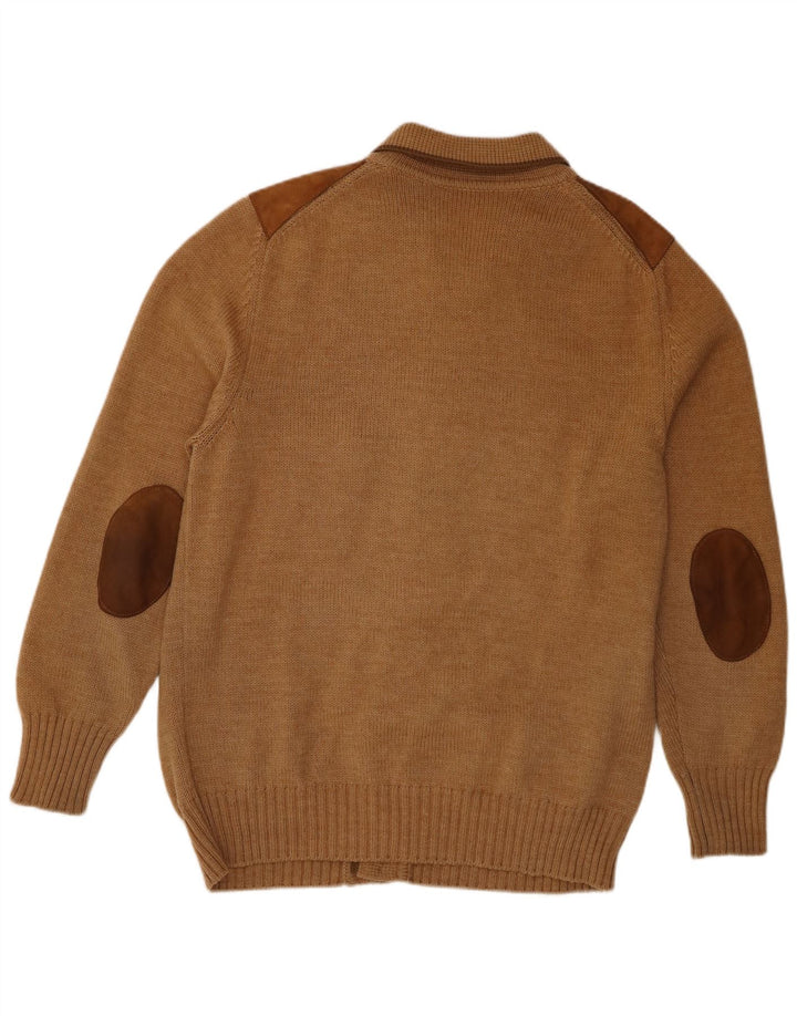 Vintage Herren Cardigan Pullover IT 56 XL Braun