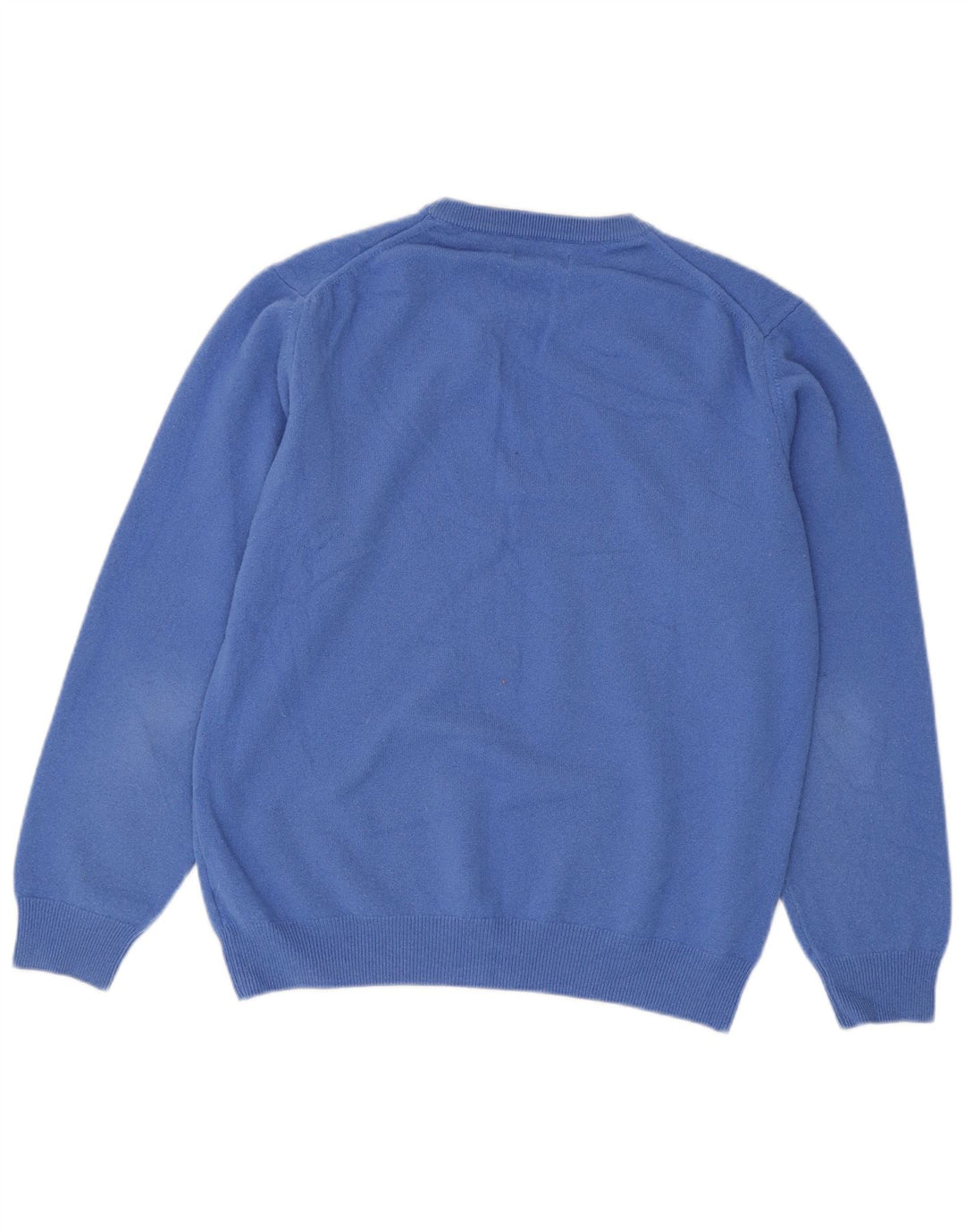 GANT Herren-Pullover mit Rundhalsausschnitt, große blaue Wolle