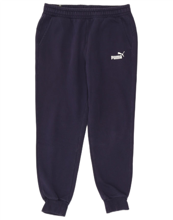 Puma Herren-Trainingshose, Jogginghose, Größe L, Marineblau