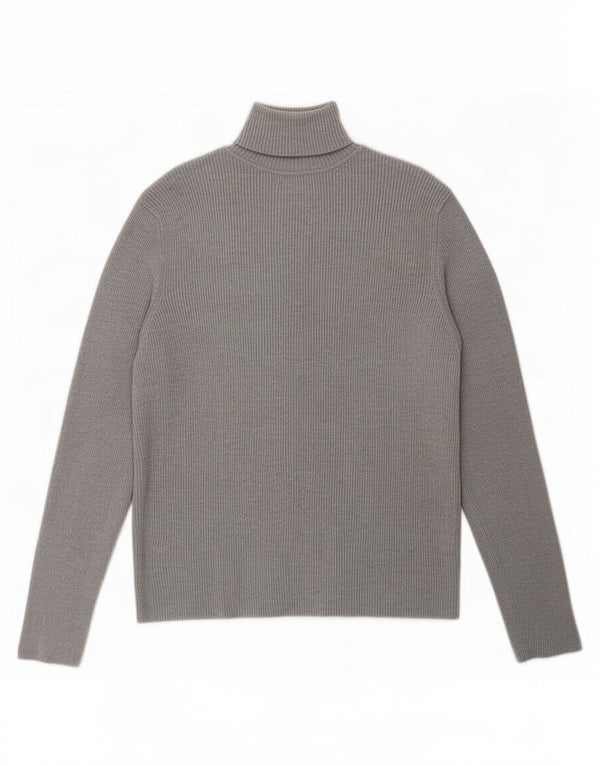 Marks & Spencer Womens Blouse Top UK 14 Large Grey Viscose
