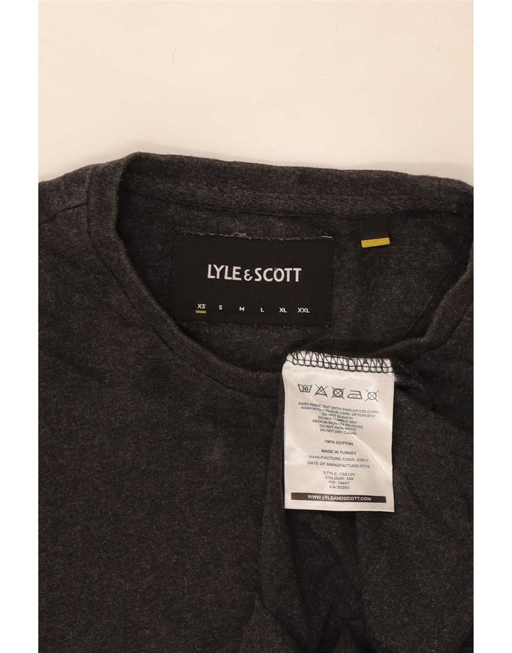 Lyle & Scott Herren Top Langarm XS Grau Baumwolle