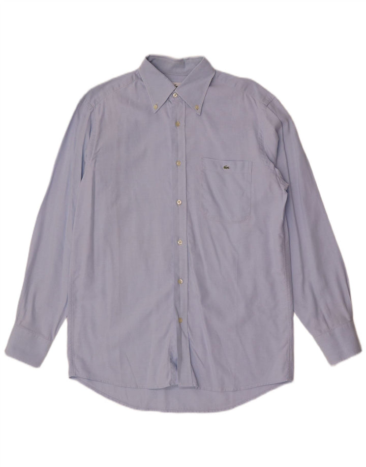 Lacoste Herrenhemd Größe 40 Mittelblau