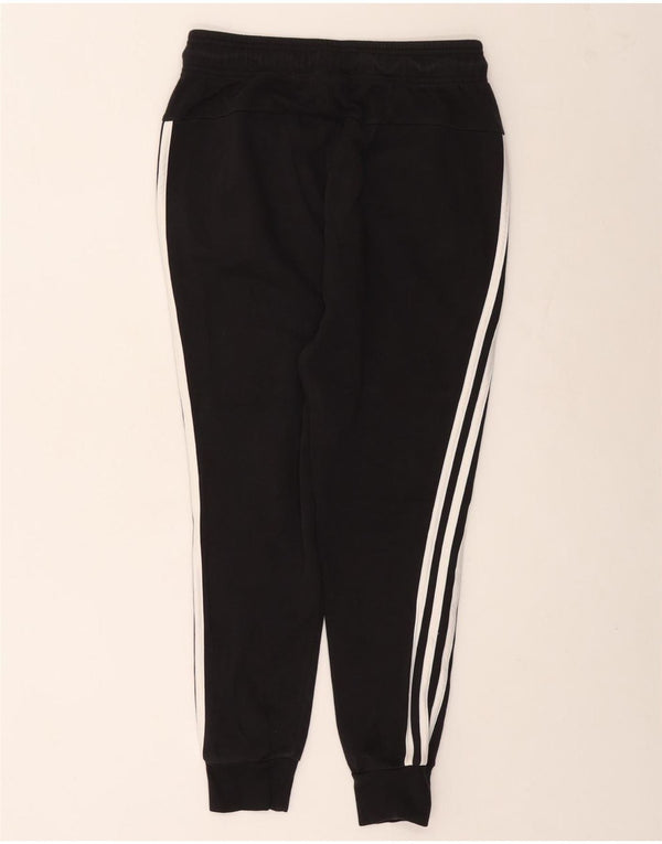 ADIDAS Damen Trainingshose Jogger UK 4/6 XS Schwarz Baumwolle
