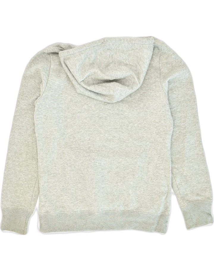 PUMA Womens Graphic Hoodie Jumper UK 12 Medium Grey Cotton | Vintage Puma | Thrift | Second-Hand Puma | Used Clothing | Messina Hembry 