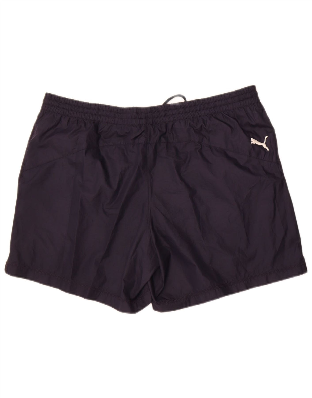 Puma Herren-Badeshorts mit Grafik, groß, marineblaues Farbblock-Polyester
