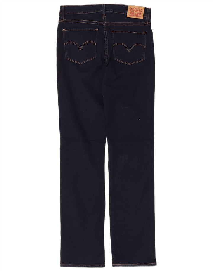 Levi's Damen 314 Shaping Straight Jeans W27 L29 Marineblaue Baumwolle