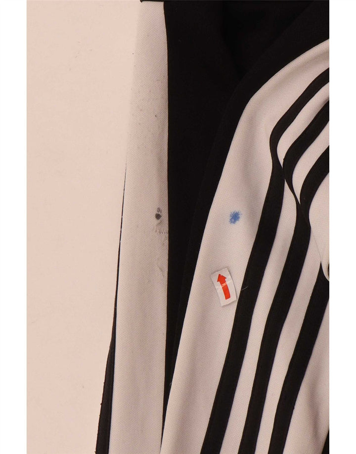 Adidas Damen Leggings UK 16/18 Large Schwarz Colourblock Polyester